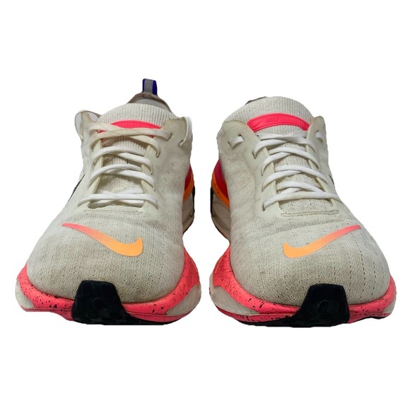 Nike ZoomX Invincible Run 3 Women Shoes Sz 11  White Neon Pink Orange HF5025-100 - Picture 6 of 15